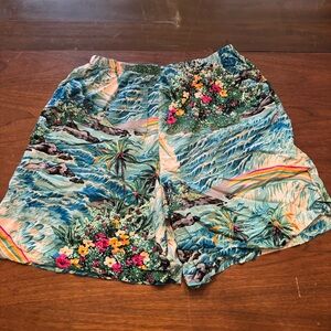 Vintage Fashion Bug Tropical Hawaiian Style Shorts 18/20